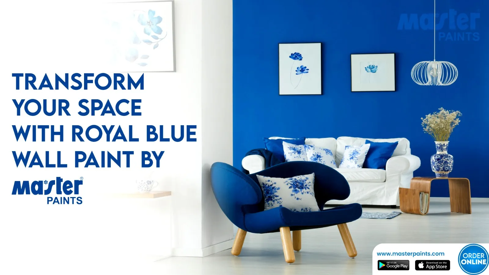 Transform Your Space with Royal Blue Wall Paint by Master Paints