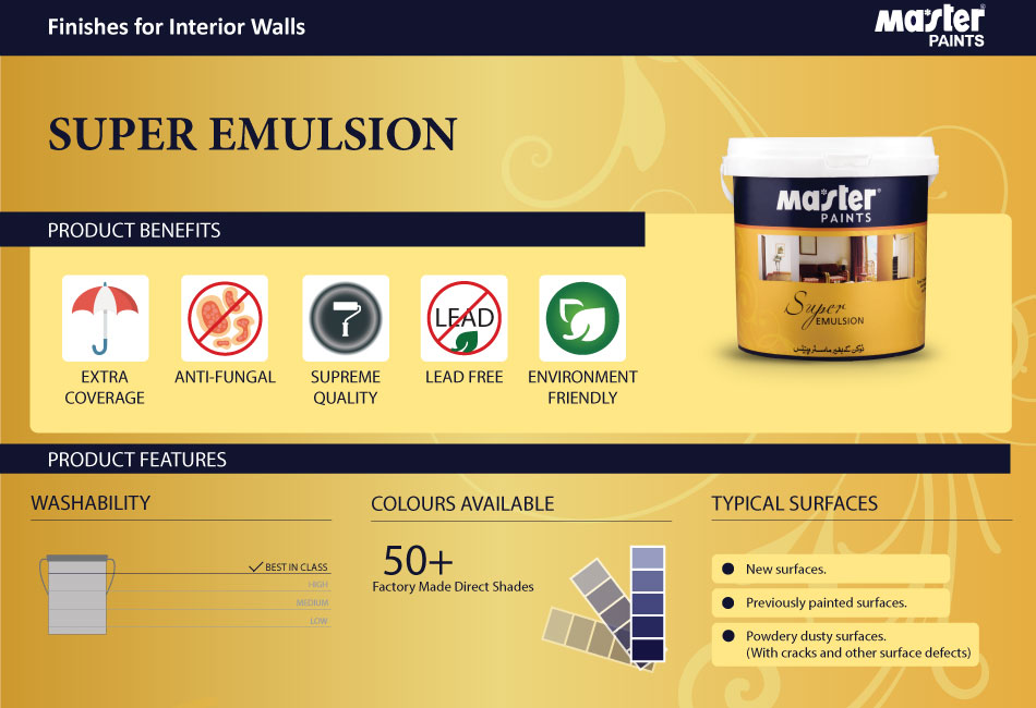 Super Emulsion - Master Paint Weather Shield Shade Card